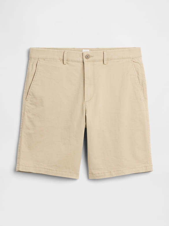 9" Essential Khaki Shorts