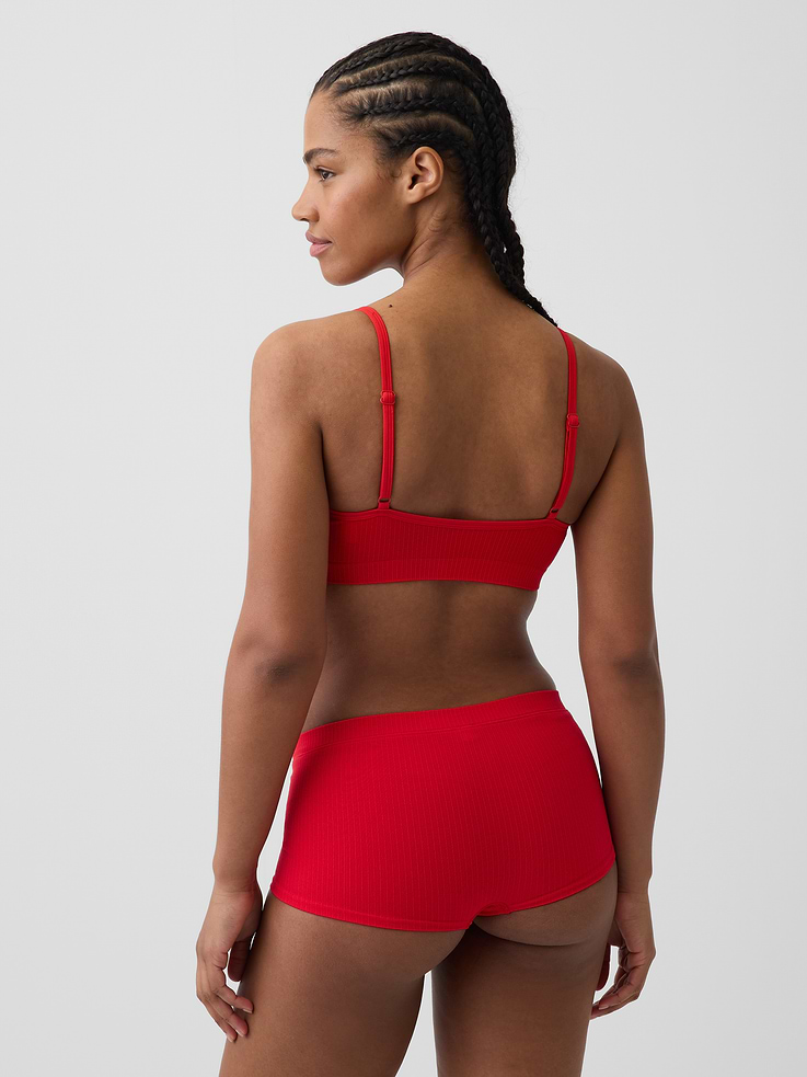 Image number 2 showing, Seamless Rib Triangle Bralette