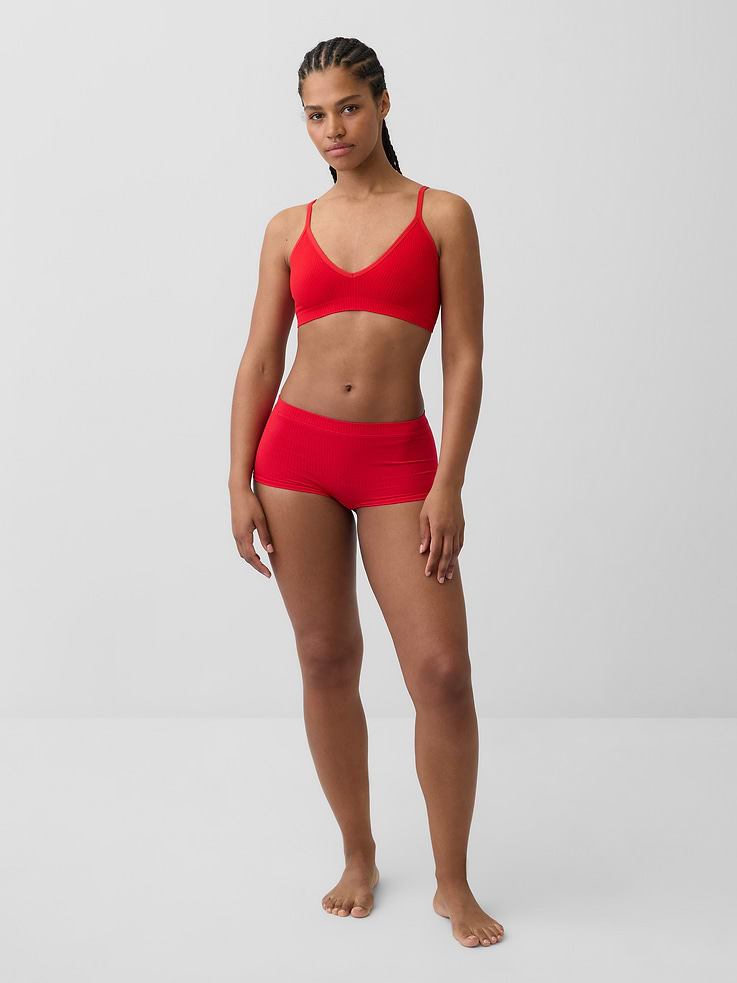 Image number 4 showing, Seamless Rib Triangle Bralette
