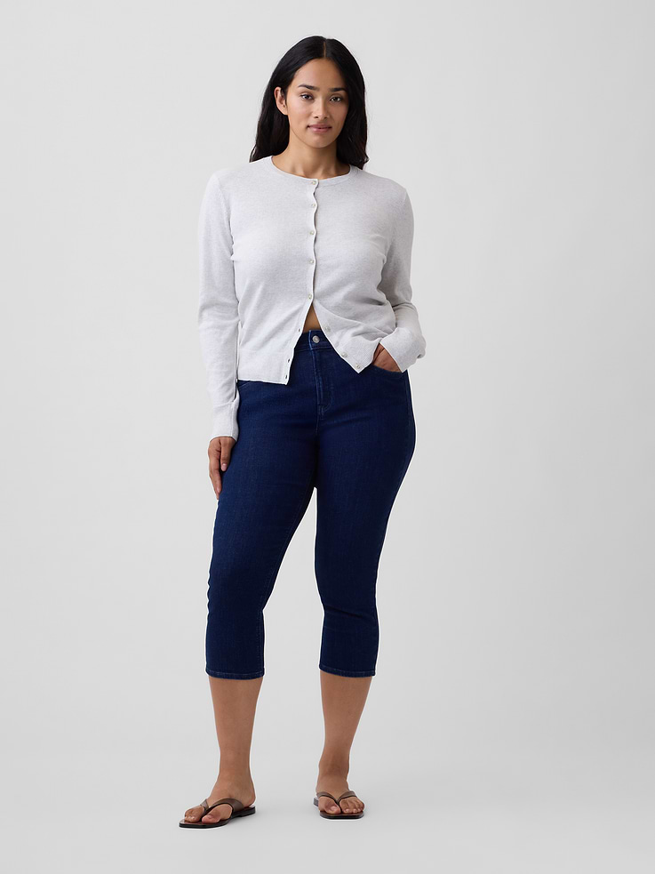 Image number 5 showing, Mid Rise Universal Capri Jeans