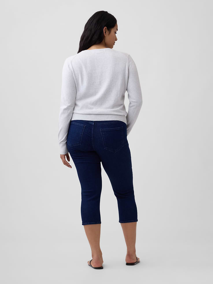 Image number 6 showing, Mid Rise Universal Capri Jeans