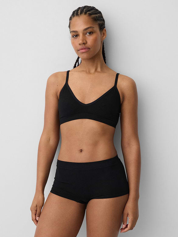 Seamless Rib Triangle Bralette