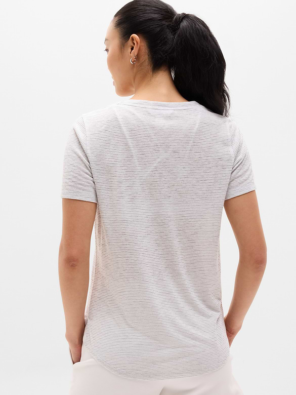 Breezy Scoop V-Neck Tee