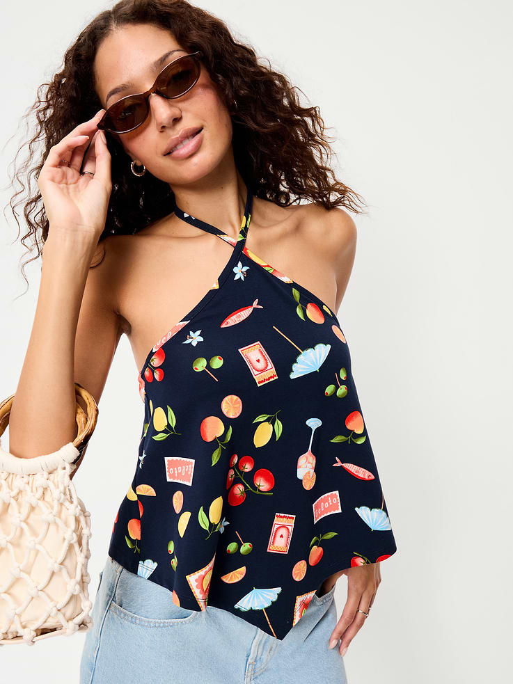 Image number 3 showing, Handkerchief Halter Top
