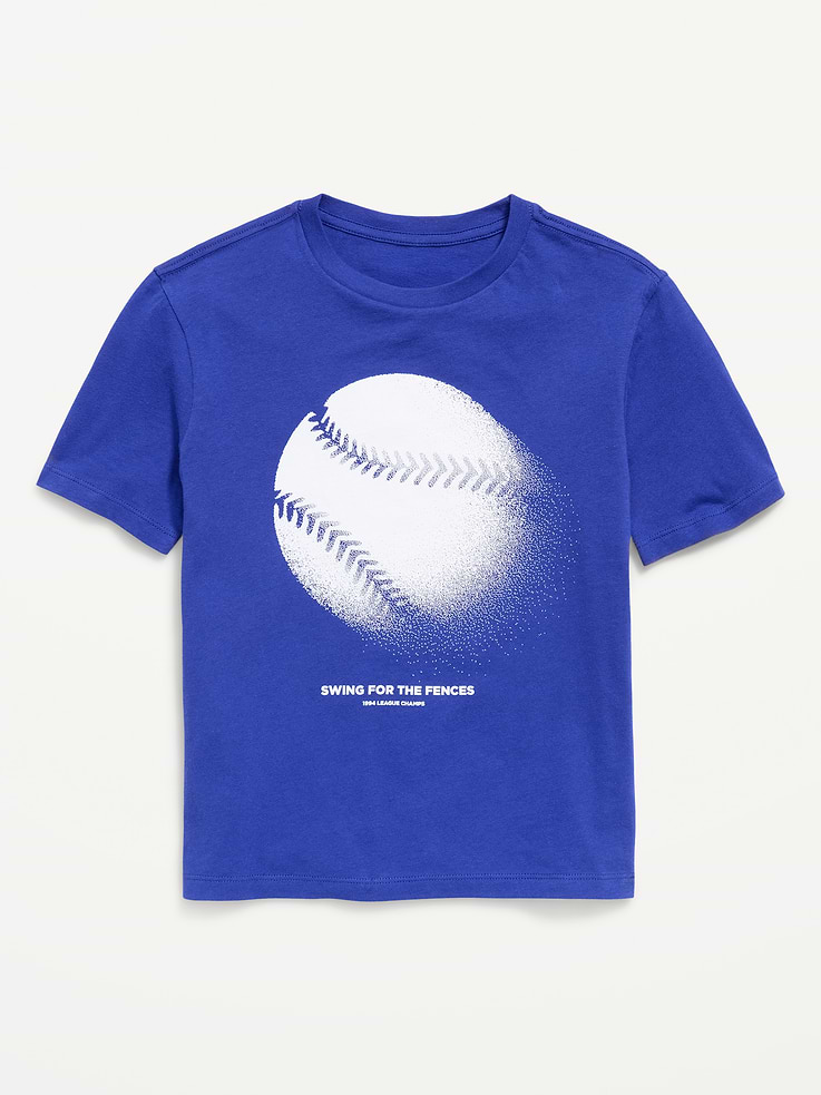 Image 1 of 2, crew neck, short sleeves, graphic at front, Product #916684