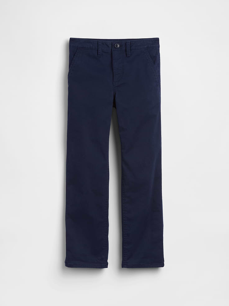 Image number 2 showing, Kids Uniform Stretch Relaxed Straight Khakis