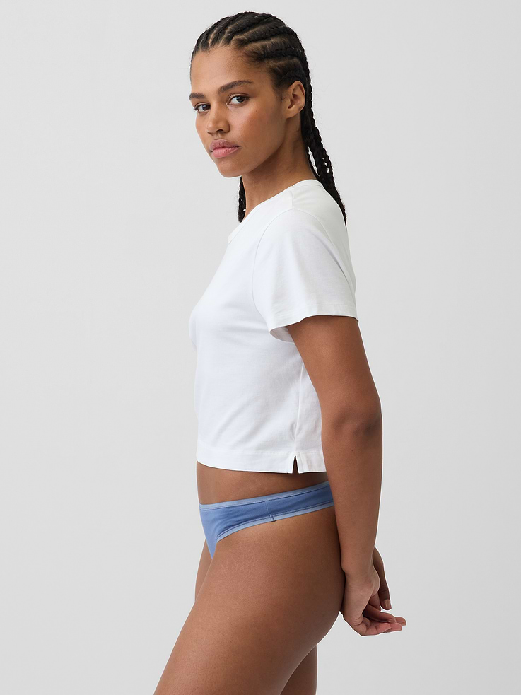 Image number 2 showing, Organic Stretch Cotton Thong