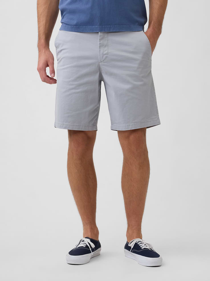 Image number 3 showing, 9" Essential Khaki Shorts
