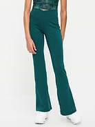 Image number 1 showing, High-Waisted PowerChill Crossover Flared Leggings for Girls