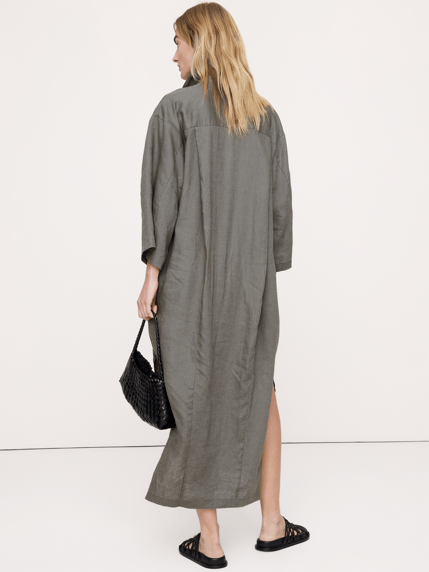 Image number 6 showing, Linen Popover Shirt Dress