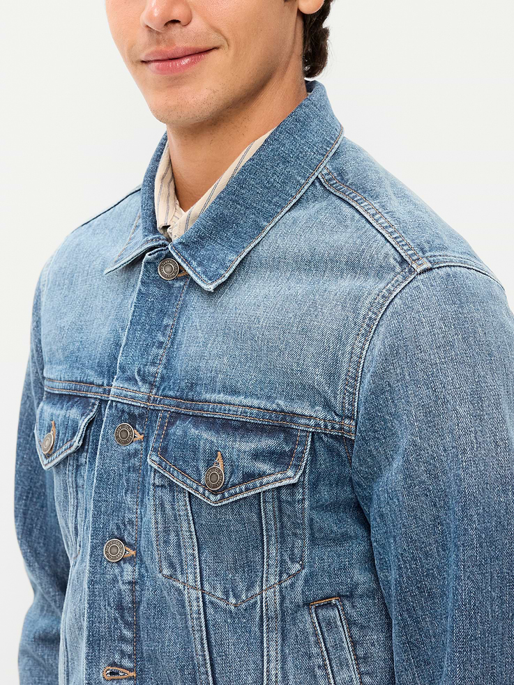 Image number 5 showing, Jean Trucker Jacket