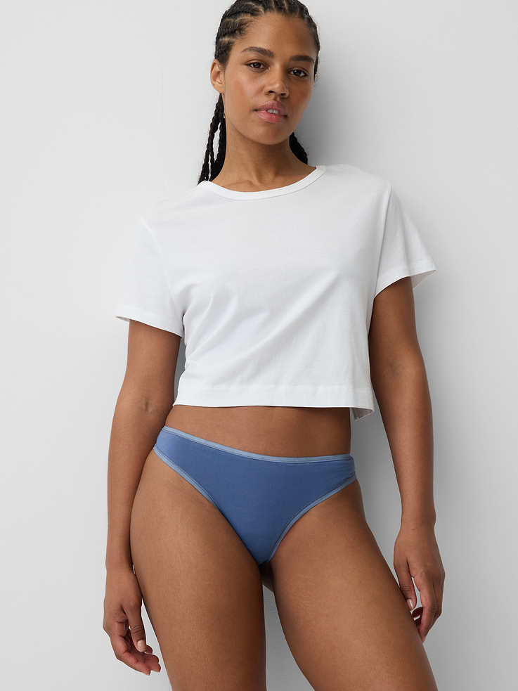 Image number 1 showing, Organic Stretch Cotton Thong