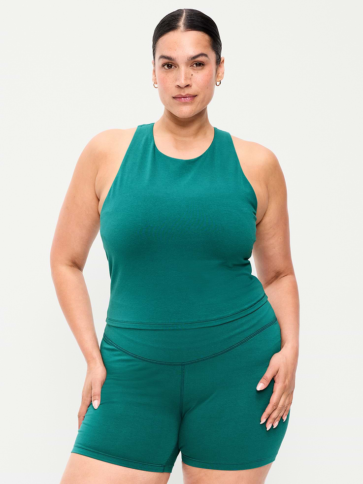Image number 7 showing, Light Support PowerChill High-Neck Racerback Sports Bra