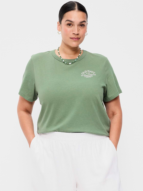 T-shirt passe-partout ras du cou à logo imprimé