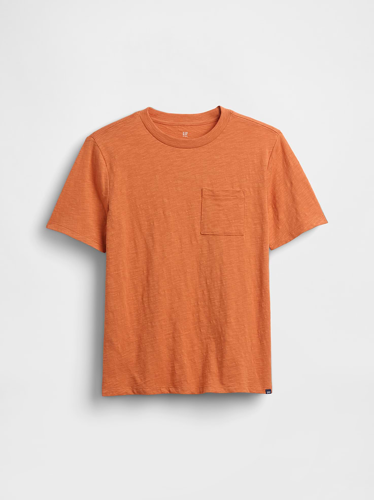 Image number 1 showing, Kids Organic Cotton Pocket T-Shirt