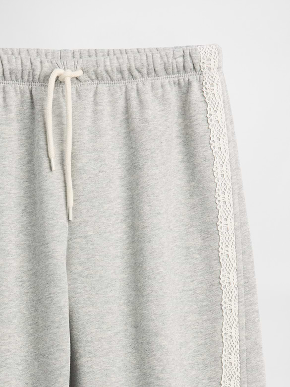 Kids VintageSoft Relaxed Lace-Trim Barrel Joggers