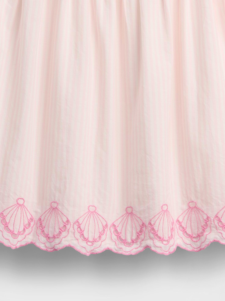 L'image numéro 4 présente Robe à broderie anglaise en forme de coquillages pour Toute-petite et Bébé