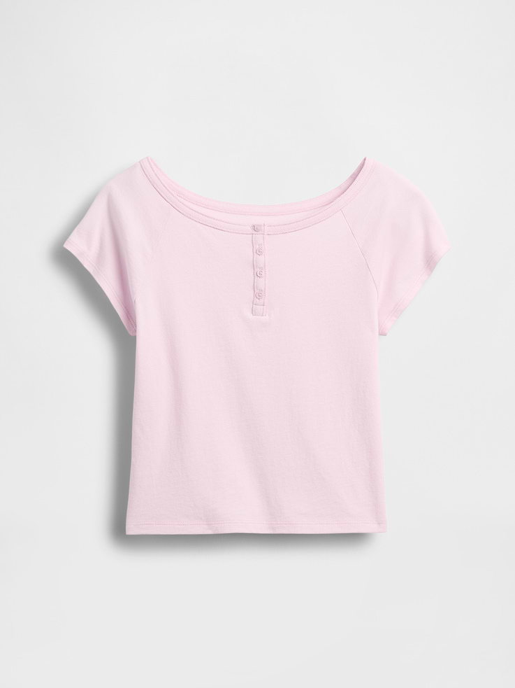 Image number 2 showing, Kids Raglan Henley T-Shirt