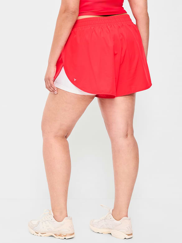 Short de course 2-en-1 StretchTech à taille haute