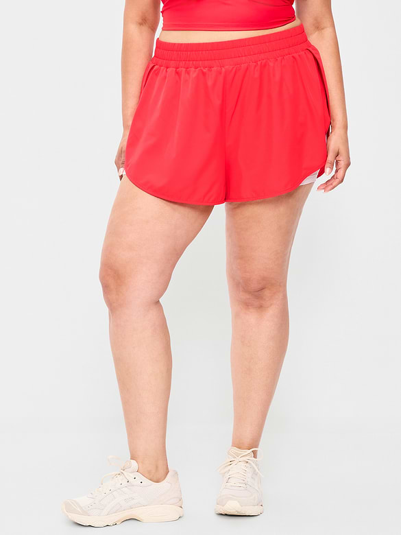 Short de course 2-en-1 StretchTech à taille haute