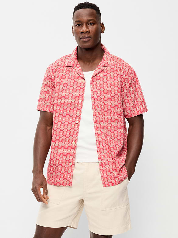 Chemise de vacances à manches courtes