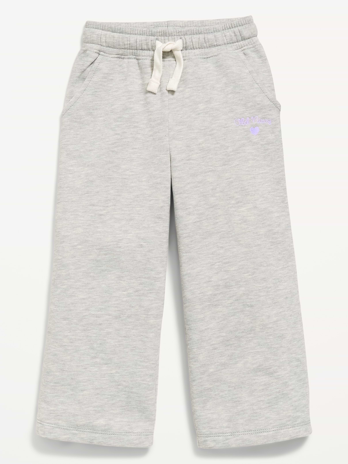 Image number 1 showing, Logo Graphic Wide-Leg Sweatpants for Toddler Girls