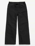Image number 1 showing, Pull-On Super Baggy Wide-Leg Denim Pants for Girls