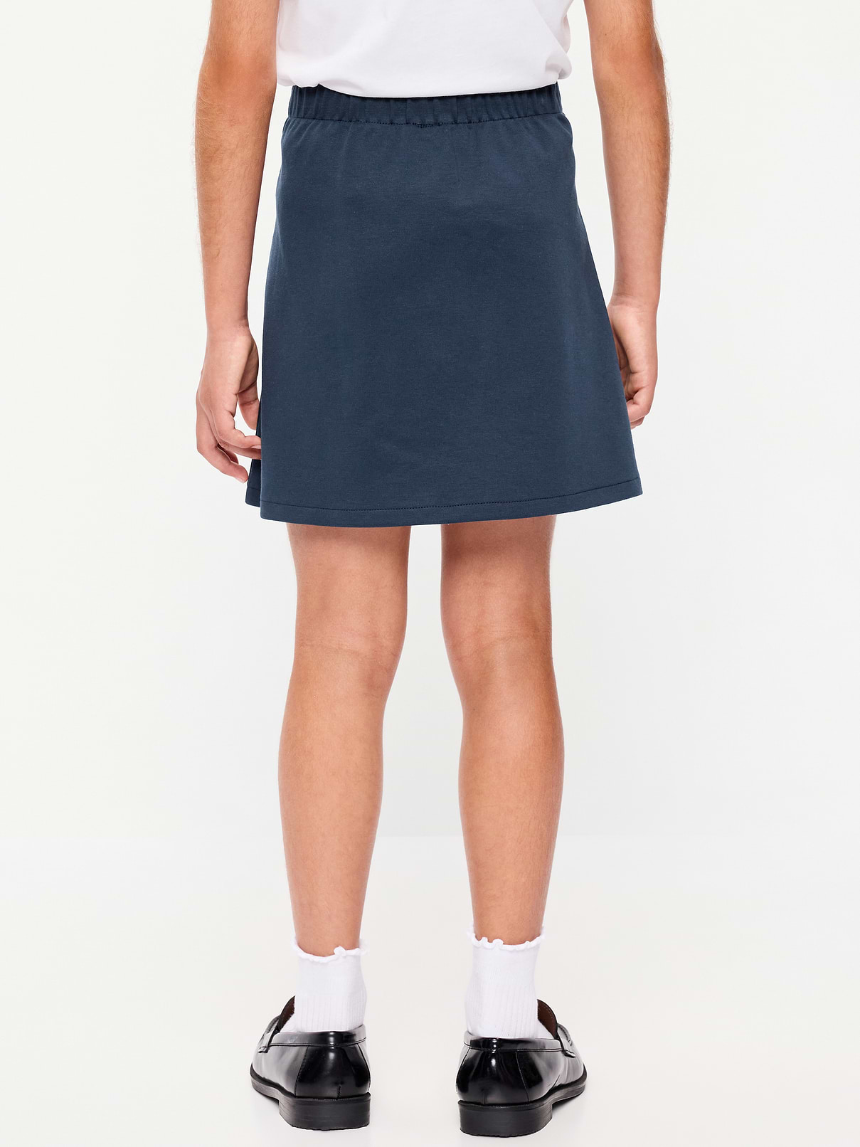 Image number 2 showing, School Uniform Ponte-Knit Wrap-Front Skort for Girls