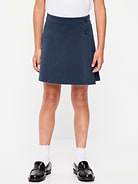 Image number 1 showing, School Uniform Ponte-Knit Wrap-Front Skort for Girls