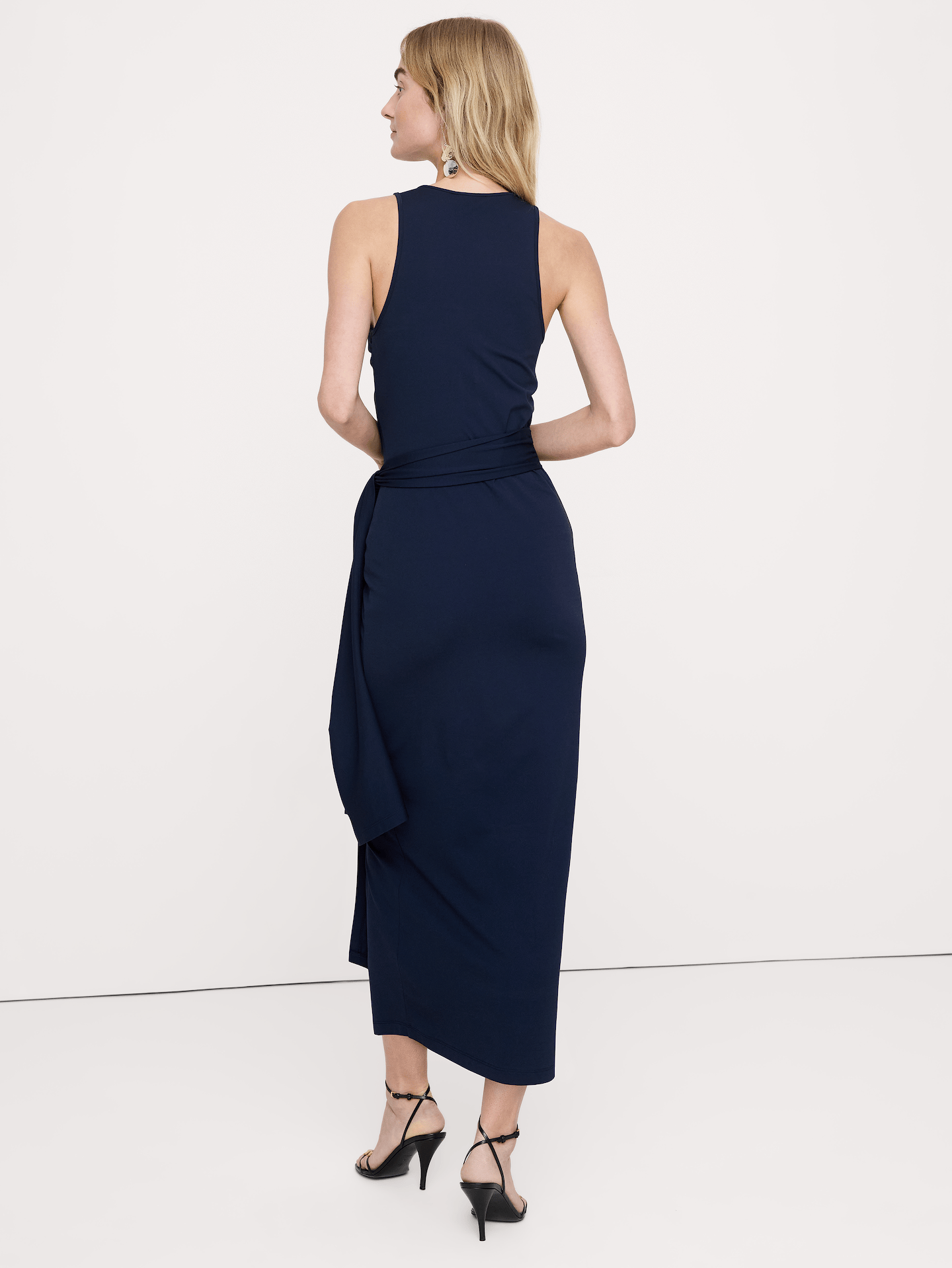 Image number 3 showing, Knit Wrap Midi Dress