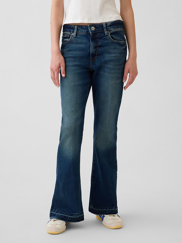 Kids High Rise '70s Flare Jeans