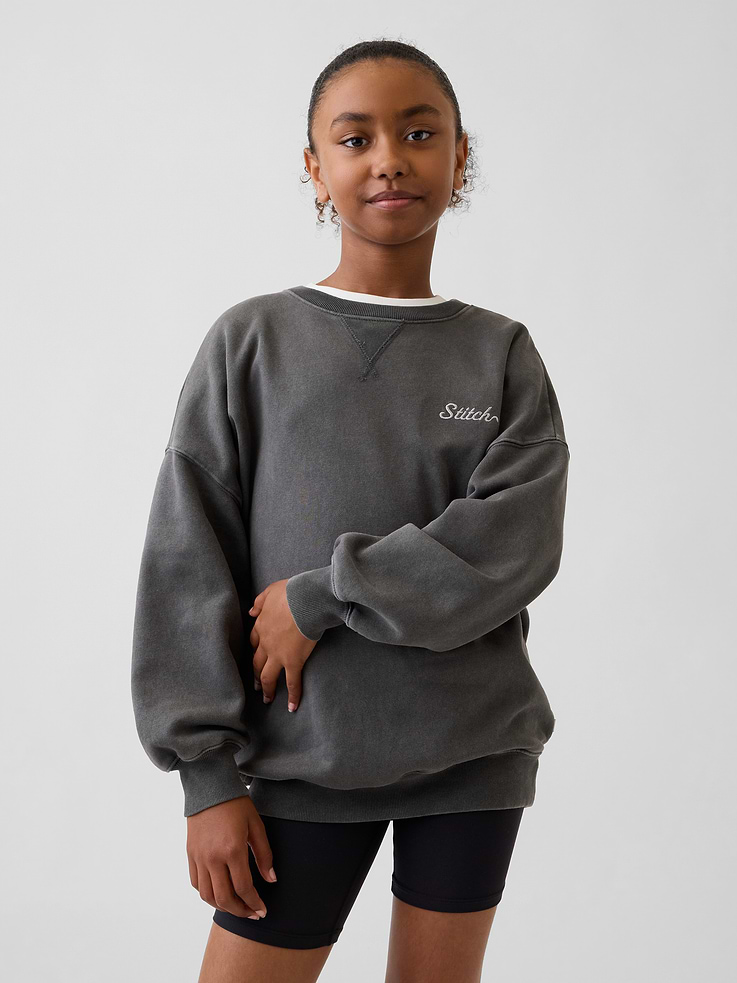 Image number 1 showing, Gap × Disney Kids VintageSoft Oversized Sweatshirt