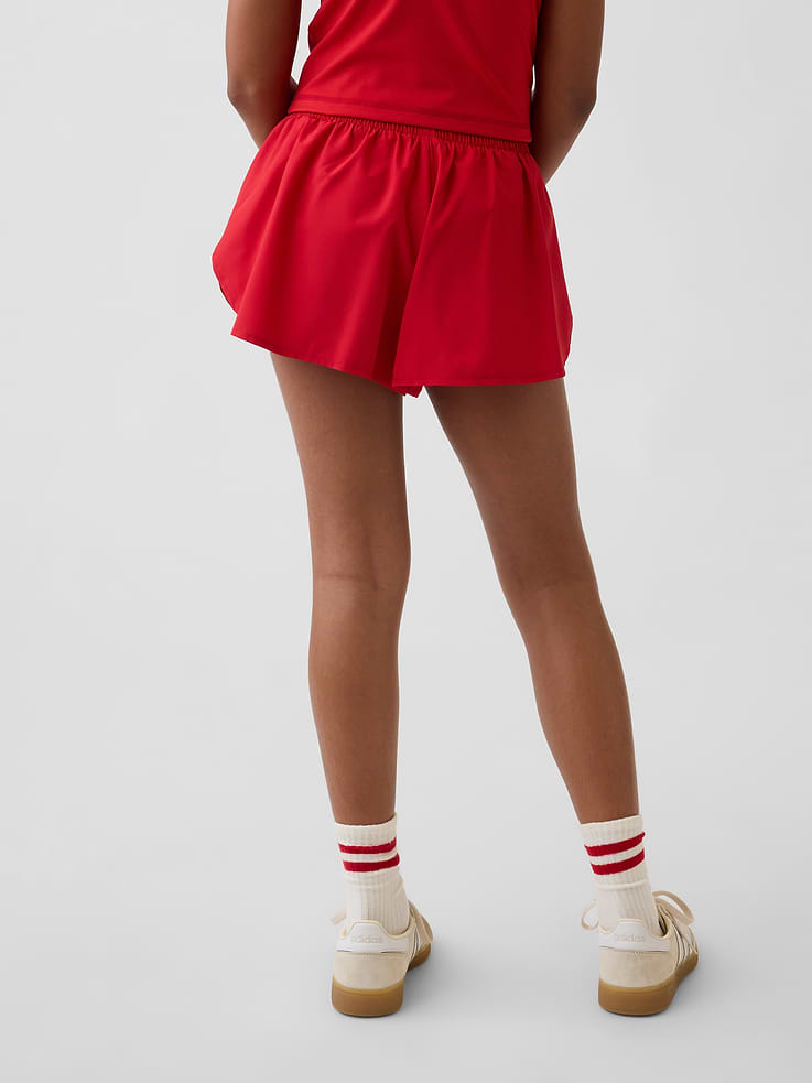 Image number 4 showing, Kids Quick-Dry Butterfly-Hem Run Shorts