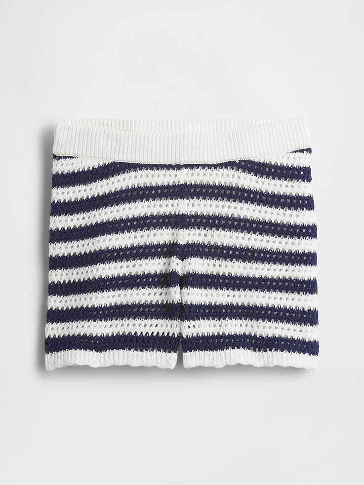 Image number 2 showing, Kids Crochet Stripe Easy Shorts