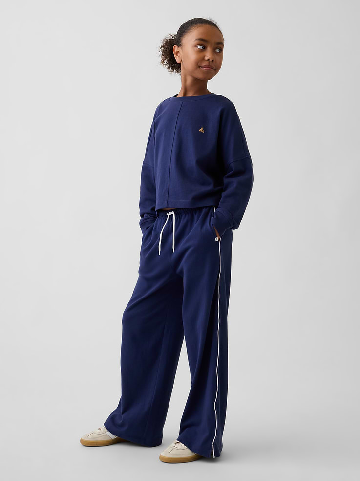 Image number 1 showing, Kids Relaxed Easy Wide-Leg Pants