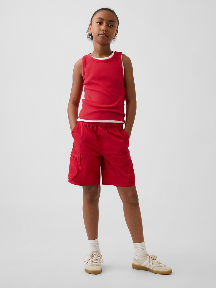 Image 2 of 5, Kids Relaxed Quick-Dry Cargo Shorts
