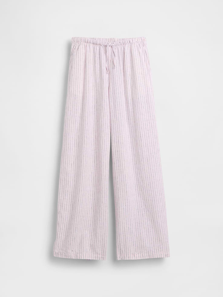 Image number 2 showing, Kids Linen-Cotton Easy Wide-Leg Pants