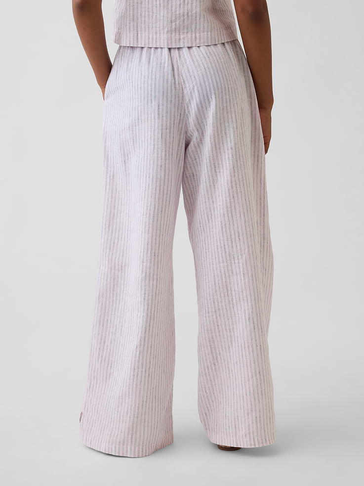 Image number 4 showing, Kids Linen-Cotton Easy Wide-Leg Pants