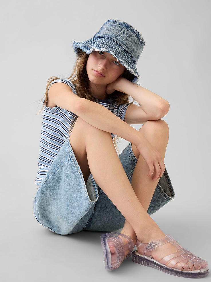 Image number 2 showing, Kids Denim Bucket Hat
