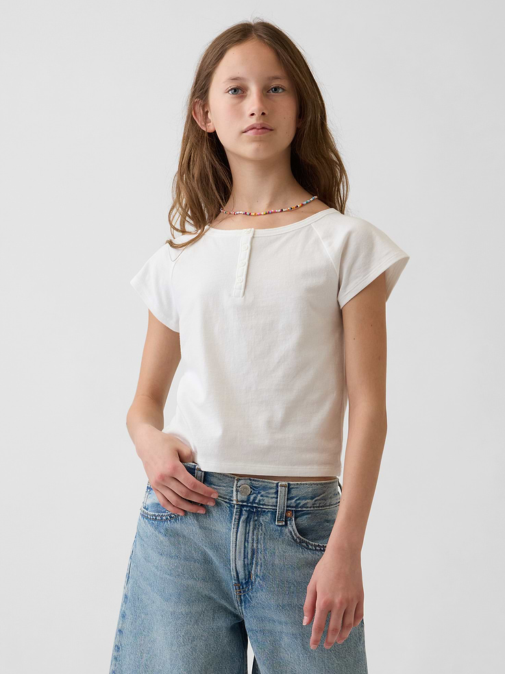 Image number 1 showing, Kids Raglan Henley T-Shirt