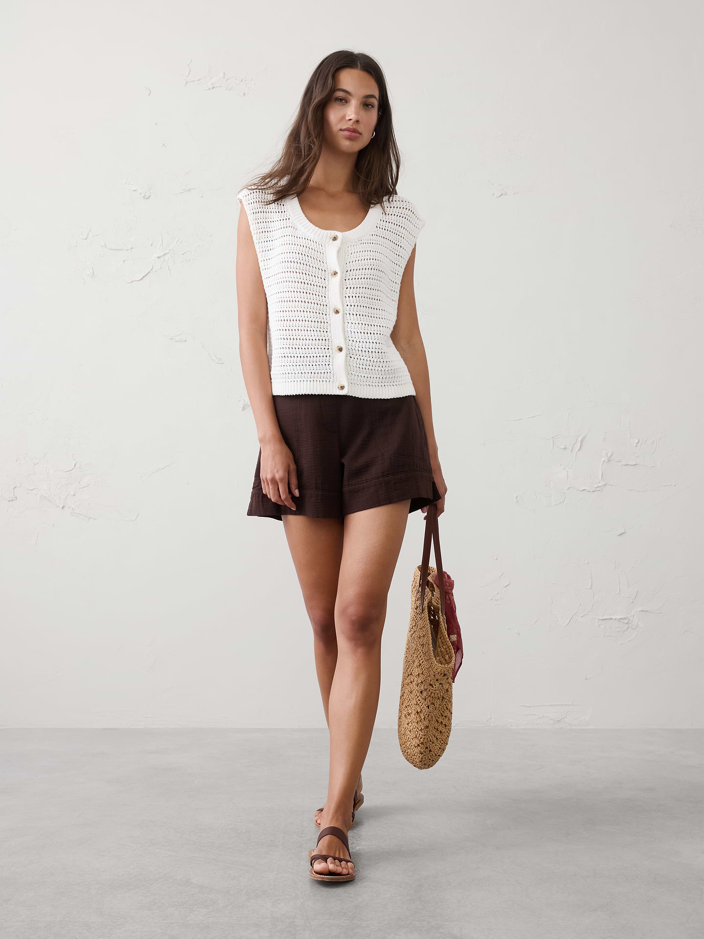Image number 1 showing, Relaxed Textured Sweater Vest