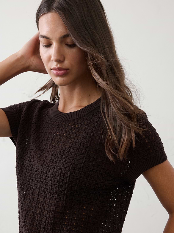 Pointelle Sweater