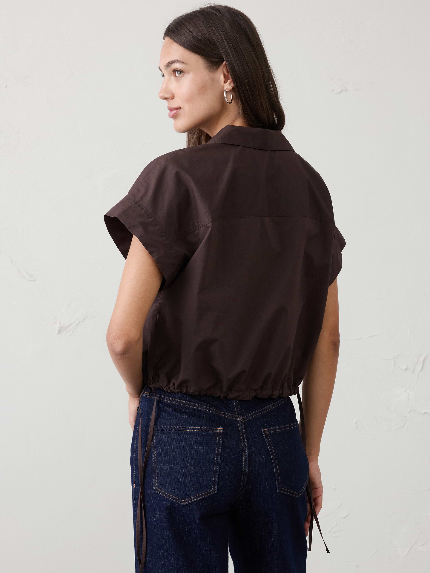 Image number 2 showing, Drawstring-Hem Shirt