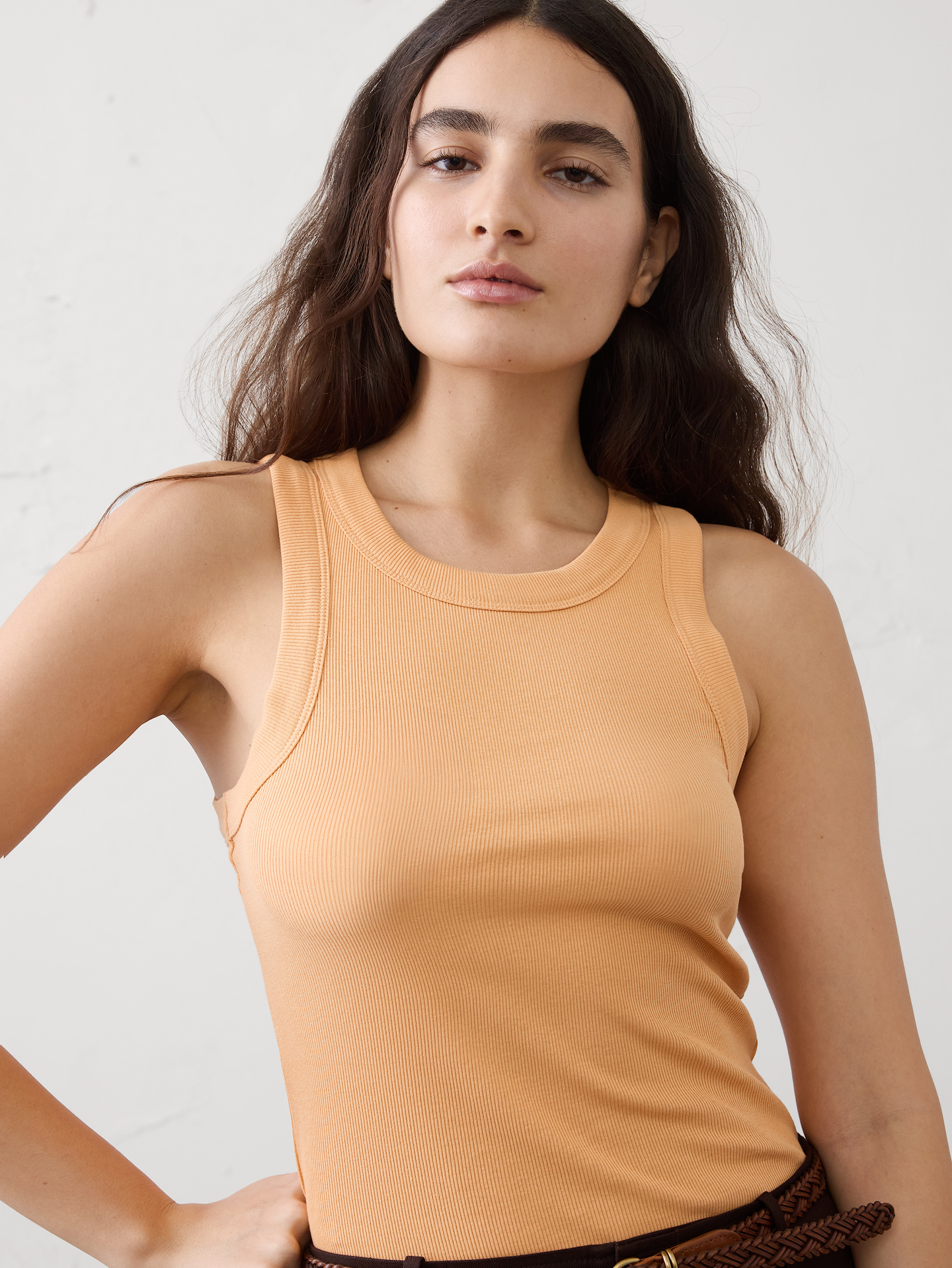 Image number 6 showing, Ribbed Racer Tank