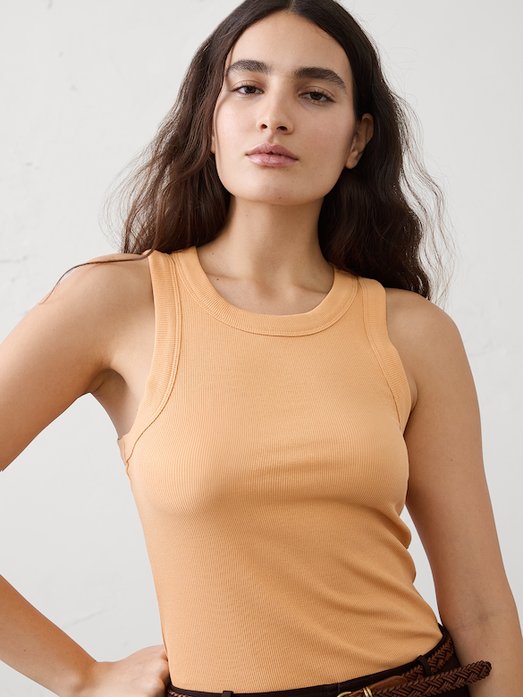 Ribbed Racer Tank