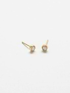Image number 1 showing, Admiral Row Round Opal Stud Earrings