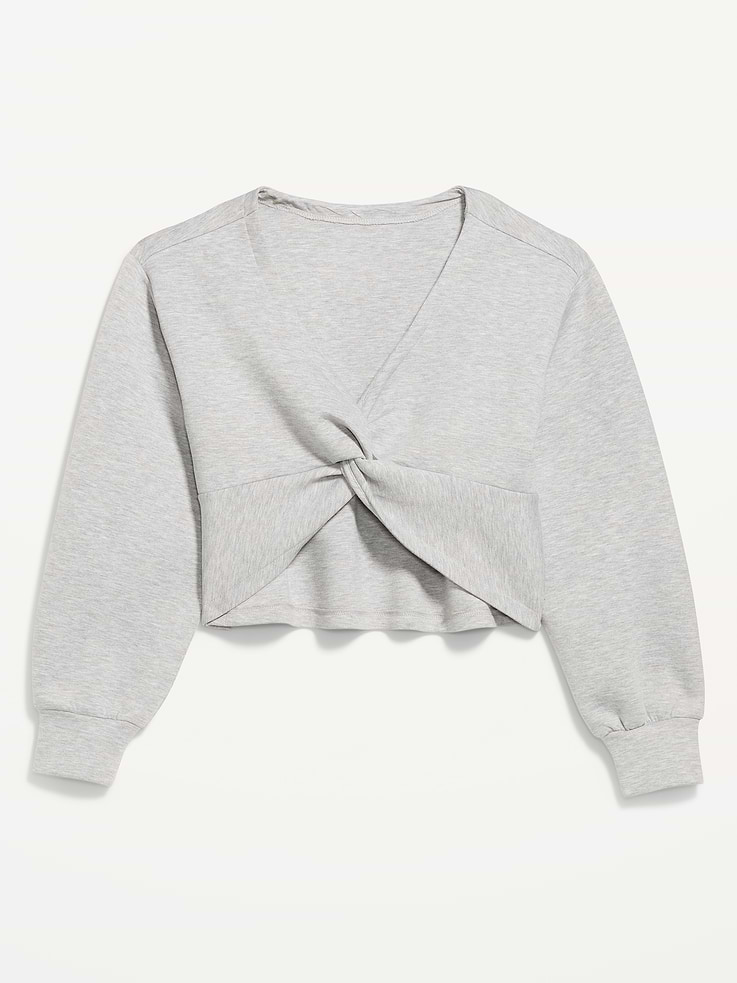 Image number 5 showing, Bounce Fleece Long-Sleeve Twist-Front Top