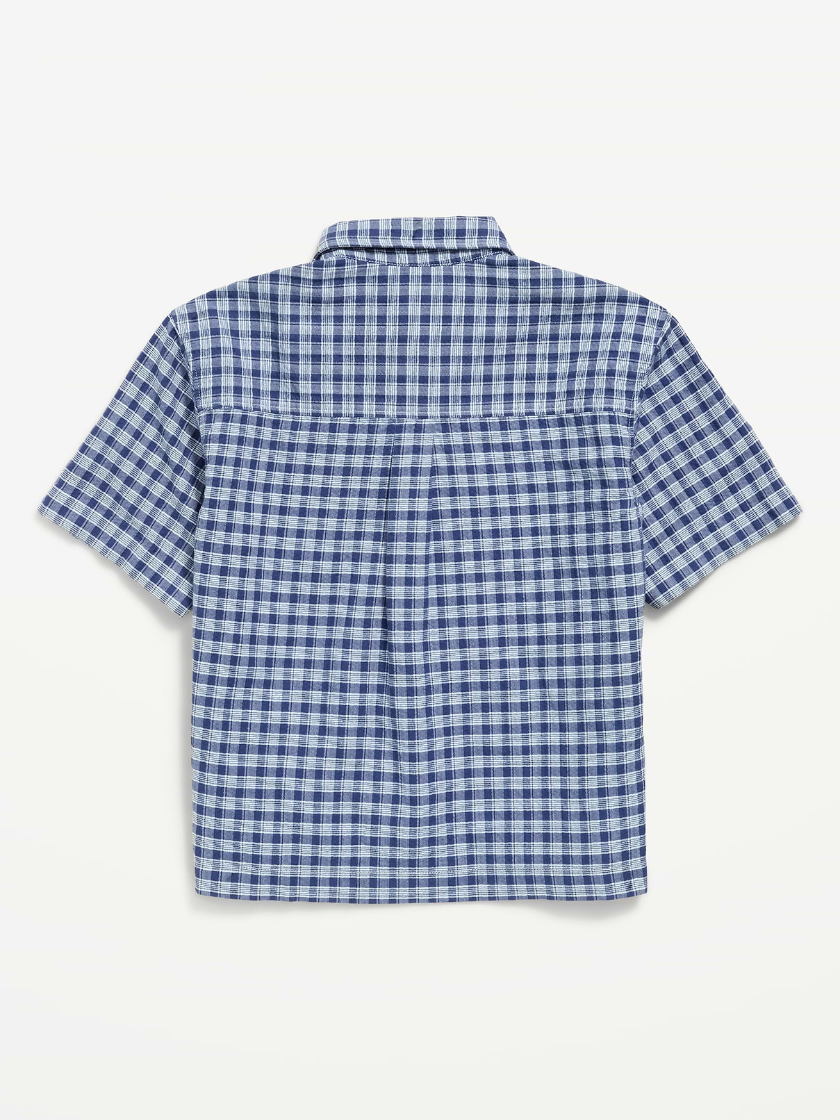 Image number 3 showing, Short-Sleeve Boxy Cropped Textured Shirt for Boys