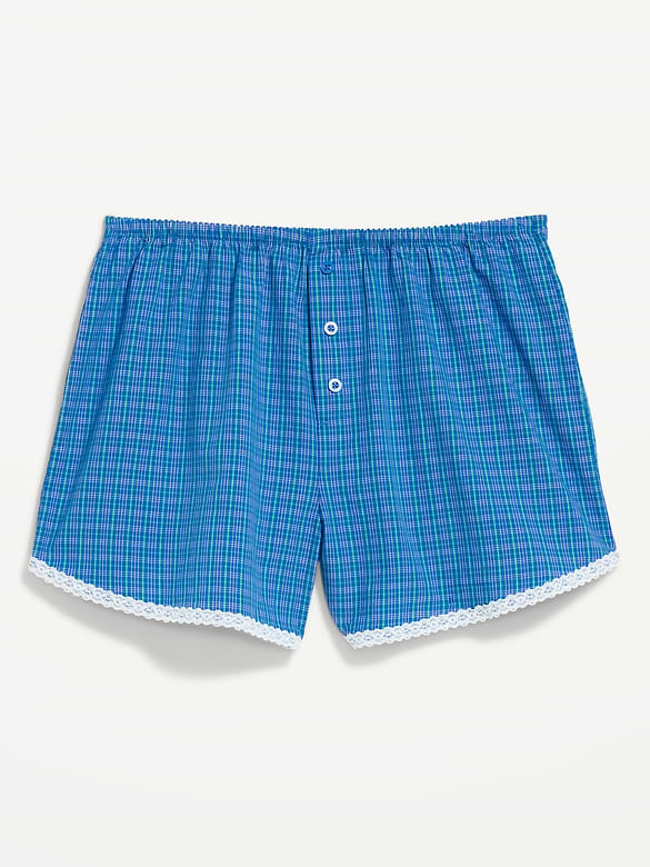 Short de pyjama boxeur classique en popeline
