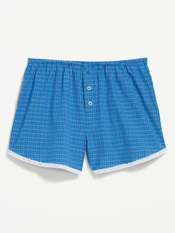 L'image numéro 4 présente Short de pyjama boxeur classique en popeline